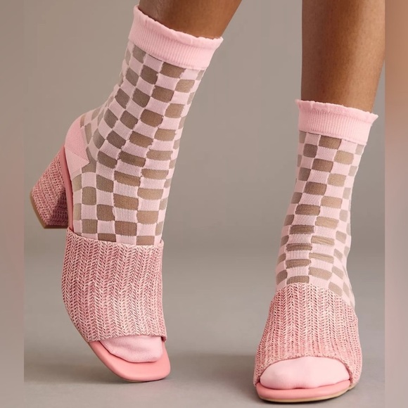 Anthropologie Accessories - Anthropologie Sheer Check Socks - NWT